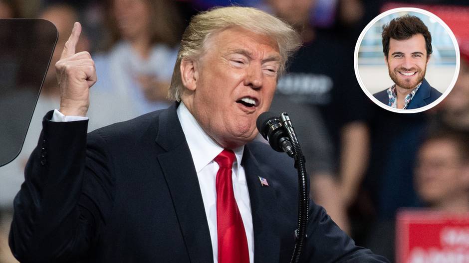 Trumps Justizminister Barr unter Beschuss: Der US-Präsident gestikuliert während einer Rally in Wisconsin