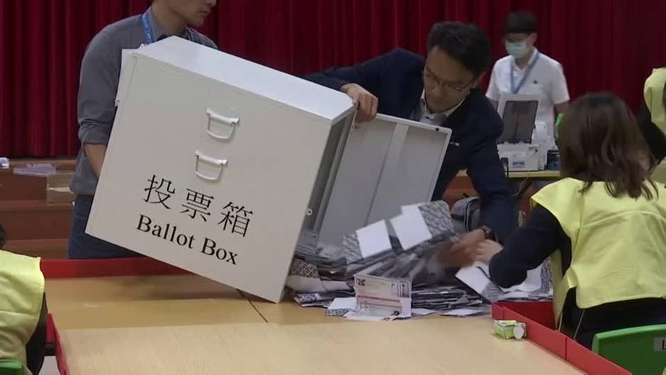 Video: Hongkong: Demokratische Bewegung trägt Sieg bei Bezirksratswahl davon